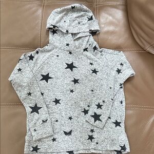 GAP kids Girls Grey with Black Stars Sweatshirt S (6-7)